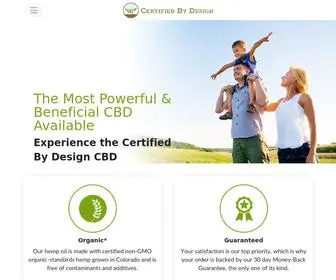 Certifiedbydesign.com(Certified By Design CBD) Screenshot