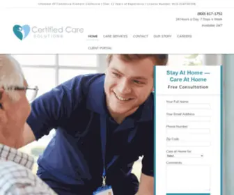 Certifiedcaresolutions.com(Care Services) Screenshot