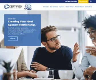 Certifiedcollection.com(Certified Accounts Receivable Specialists) Screenshot