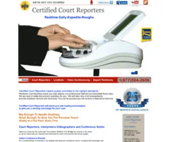 Certifiedcourtreporting.net(New York Certified Court Reporters New York Court Reporters) Screenshot