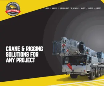 Certifiedcranerigging.com(Certified Crane and Rigging Services) Screenshot