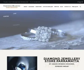 Certifieddiamondnetwork.com.au(Custom Diamond Jewellery Store In Parramatta) Screenshot