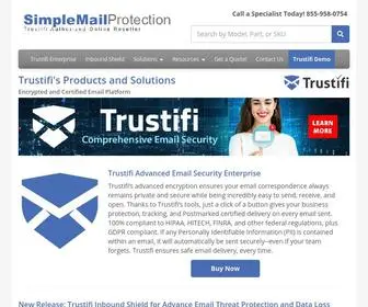 Certifiedmailbox.com(Trustifi's Products and Solutions) Screenshot