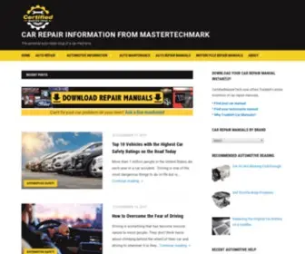 Certifiedmastertech.com(Car Repair Information & Downloadable Car Manuals) Screenshot