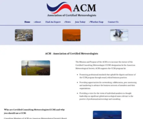 Certifiedmeteorologists.org(Association of Certified Meteorologists) Screenshot