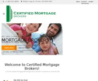 Certifiedmortgagebroker.com(Mortgage Broker Toronto) Screenshot