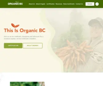 Certifiedorganic.bc.ca(Certified Organic Associations of British Columbia) Screenshot