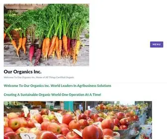 Certifiedorganicconsulting.org(Our Organics Inc) Screenshot