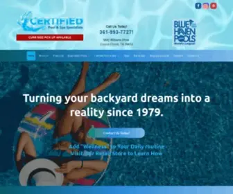 Certifiedpoolandspa.com(Certified Pool & Spa Specialists) Screenshot