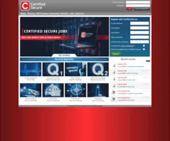 Certifiedsecure.org(Certified Secure) Screenshot