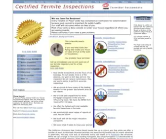 Certifiedtermite.com(Sacramento Pest Control) Screenshot