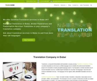 Certifiedtranslationindubai.com(Transhome) Screenshot