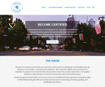 Certifiedwelcoming.org(A Welcoming America Program) Screenshot