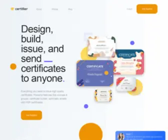 Certifier.me(Online Certificate Creator) Screenshot