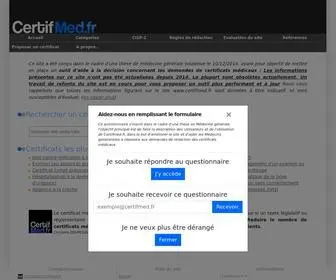 Certifmed.fr(Tout) Screenshot