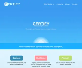 Certifyglobal.com(Patient Intake Platform) Screenshot