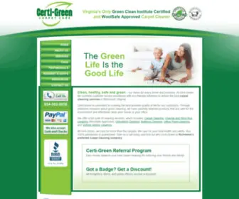 Certigreenva.com(Richmond Carpet Cleaning) Screenshot