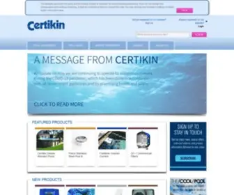 Certikin.co.uk(Pool enclosures) Screenshot