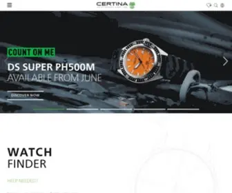 Certina.com(Certina watches) Screenshot