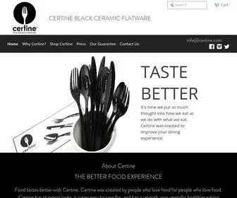 Certine.com(Ceramic Flatware Set) Screenshot