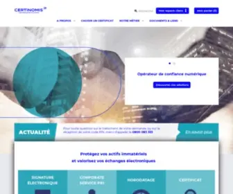 Certinomis.com(Opérateur de confiance numérique) Screenshot