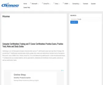 Certiology.com(Computer Certifications) Screenshot