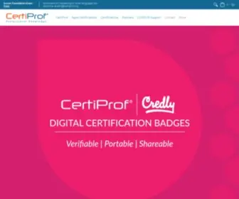 Certiprof.com(Professional Certifications) Screenshot