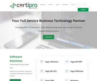 Certiprosolutions.com(Certipro Solutions) Screenshot