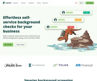 Certnlime.ca(Pre-Employment Background Checks) Screenshot