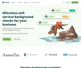 Certnlime.com(Pre-Employment Background Checks) Screenshot