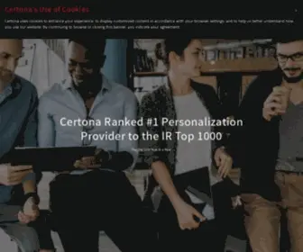 Certona.com(Recommendation Engine) Screenshot