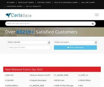 Certscare.com(No.1 Certification Exam Dumps and Practice Questions Company) Screenshot