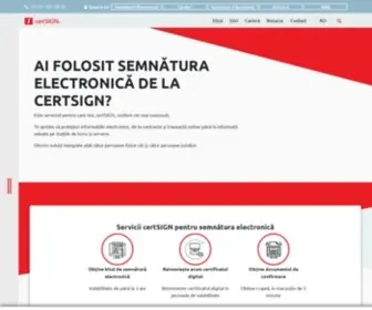 Certsign.ro(Certificat digital) Screenshot