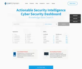 Certstation.com(Cyber Security Dashboard) Screenshot