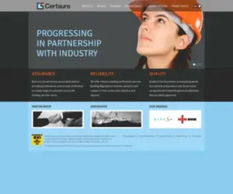 Certsure.com(Professional services and certification for the building sector) Screenshot