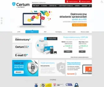 Certum.pl(Podpis elektroniczny do) Screenshot