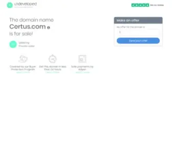 Certus.com(Security services) Screenshot