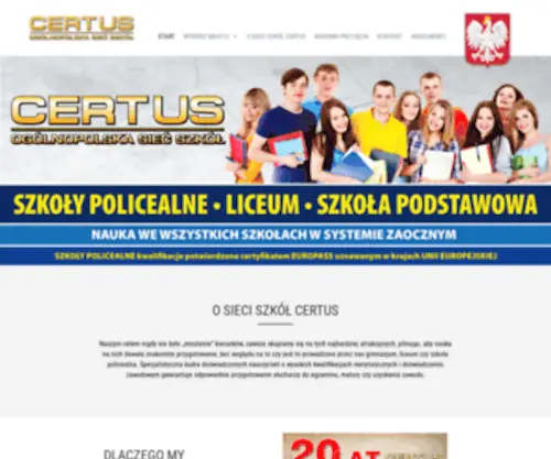 Certus.edu.pl(Home) Screenshot