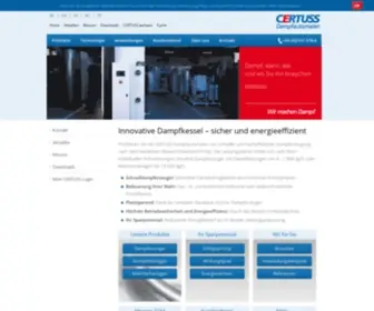 Certuss.com(Dampferzeuger der neuesten Generation) Screenshot