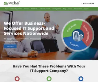 Certustechnologies.com(IT Support & Security) Screenshot