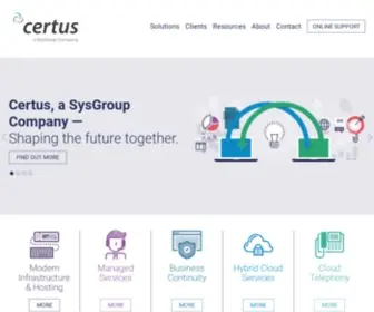 Certustg.com(Certus TG) Screenshot