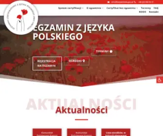 Certyfikatpolski.pl(Grants) Screenshot