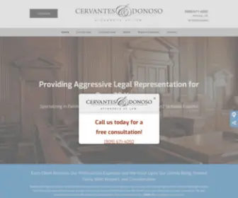 Cervantesanddonoso.com(Cervantes & Donoso Attorneys At Law Legal Services West Covina) Screenshot