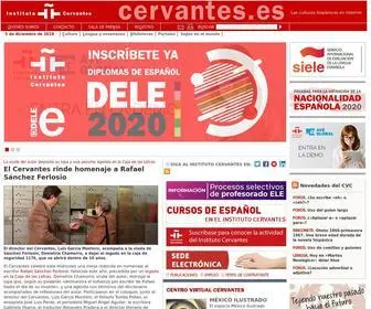 Cervantes.es(Instituto Cervantes) Screenshot