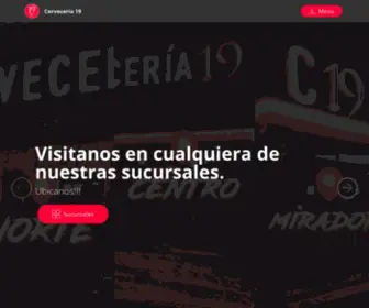 Cerveceria19.com(CERVECERIA 19 "Cerveceria 19") Screenshot