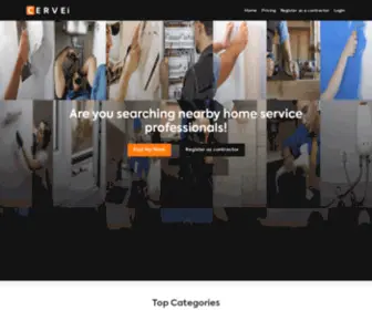 Cervei.com(Get nearby home service professionals) Screenshot
