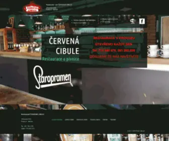Cervena-Cibule.cz(Restaurace Červená Cibule) Screenshot