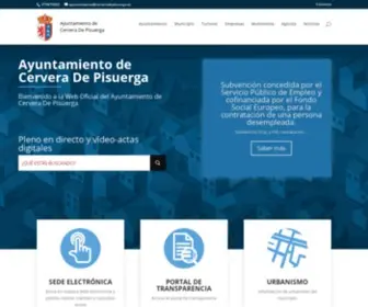 Cerveradepisuerga.es(Web oficial de Cervera de Pisuerga) Screenshot