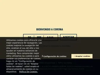 Cervezacorona.es(Cerveza Corona) Screenshot