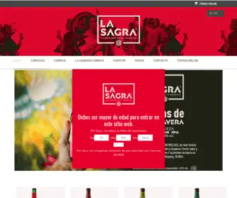 Cervezalasagra.es(Cerveza Premium y artesanal) Screenshot